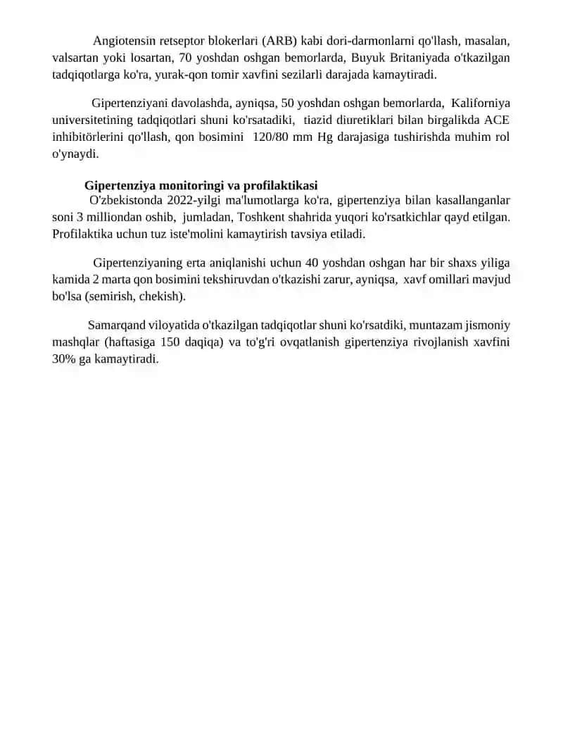 Gipertoniyaning tasnifi 4