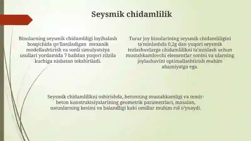 Turar - joy binolarini konstruktiv yechimlarini tahlil qilish 4