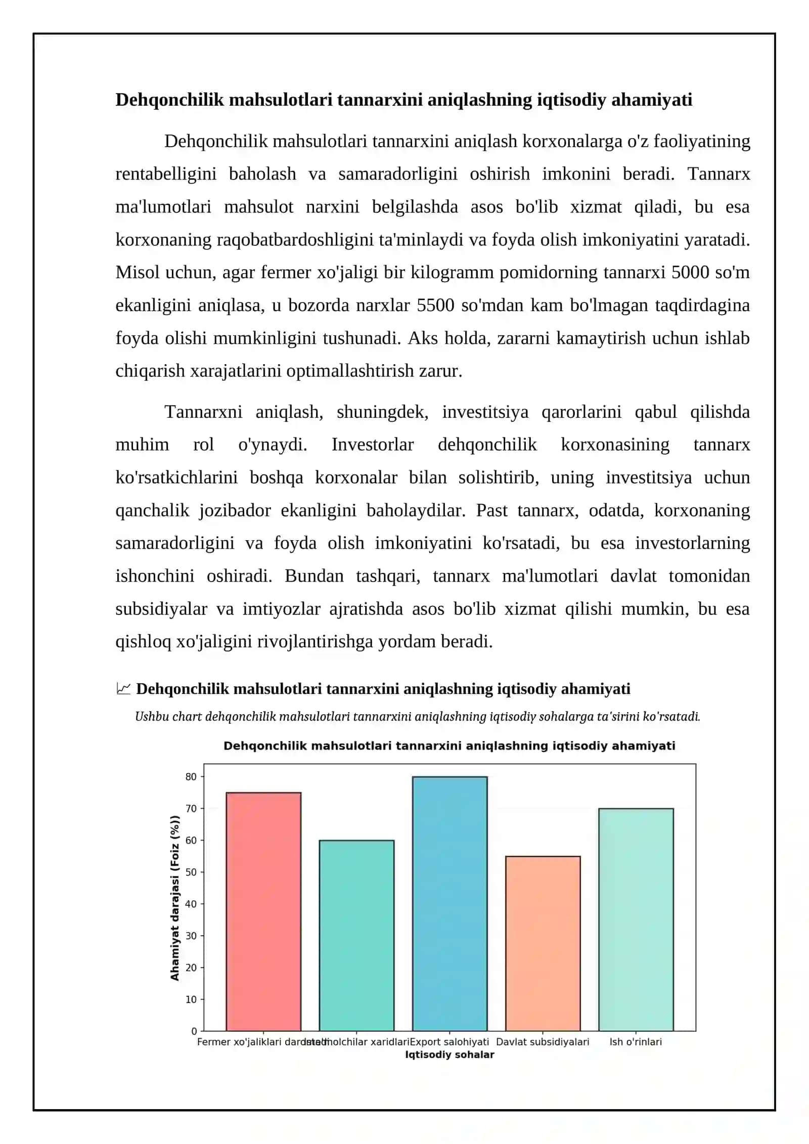 Dehqonchilik mahsulotlari tannarxini hisoblash tartibi 4