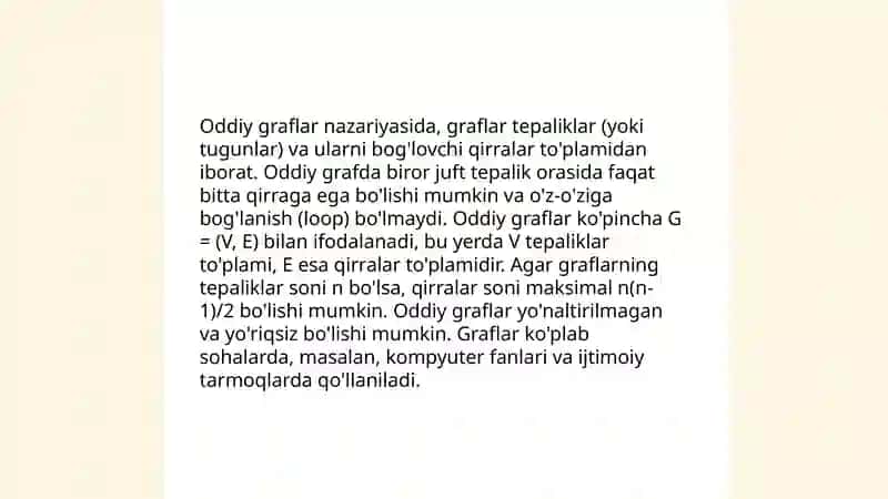 Graflar nazariyasi asoslari 4