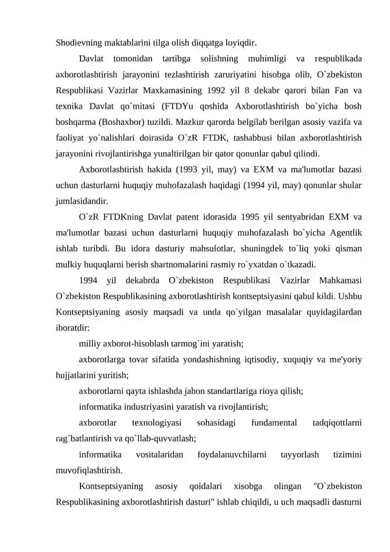 Informatika va axborot tеxnologiyalari 4