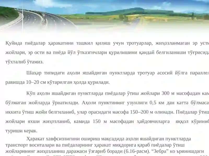 Пиёдалар ўтиш йўли лойиҳаси 4