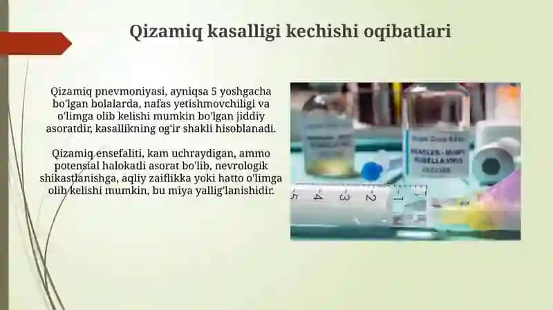 Qizamiq: Klinik va epidemiologik tavsif 4