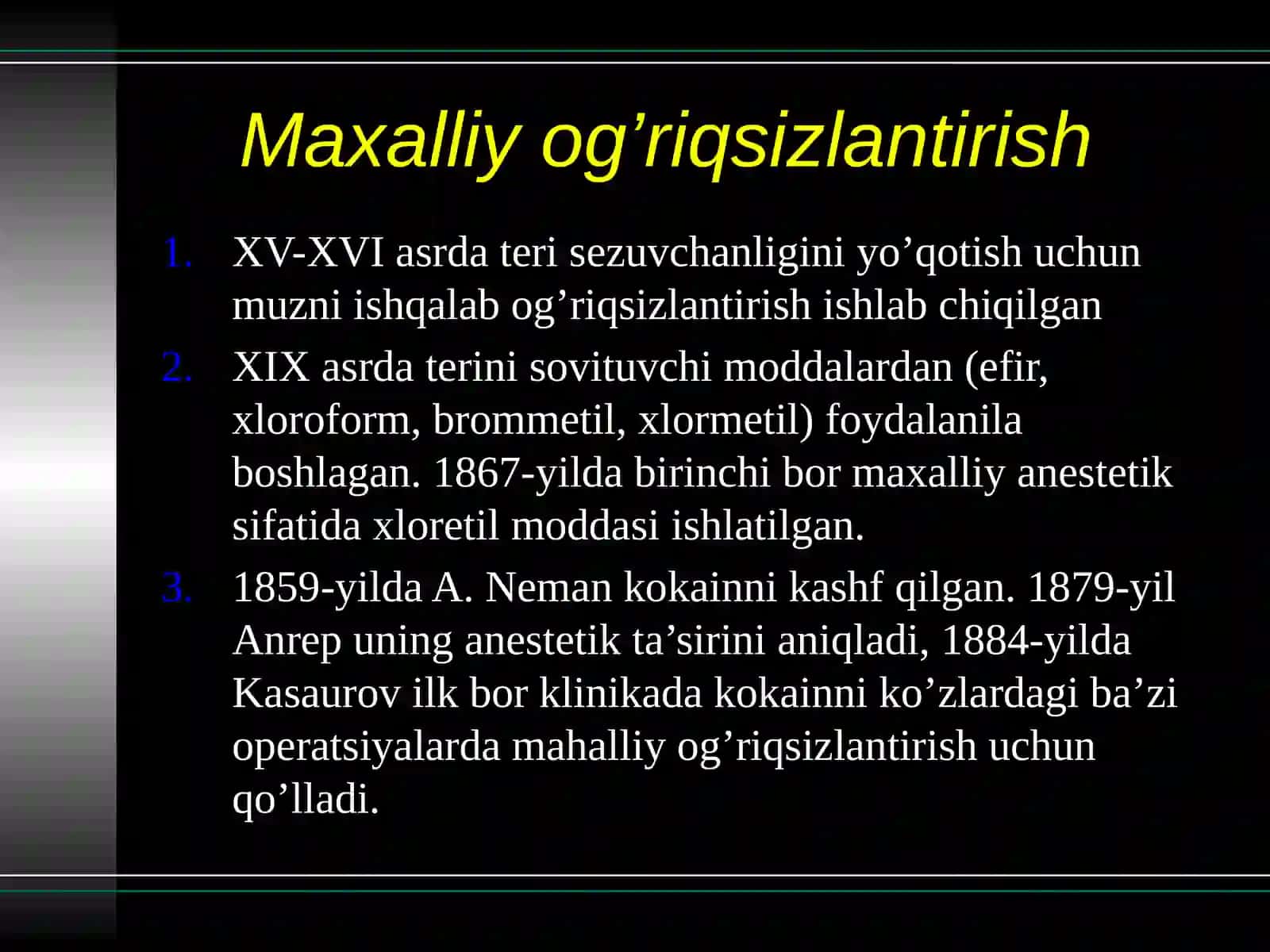 Stomatologiyada mahaliyanestezia 4