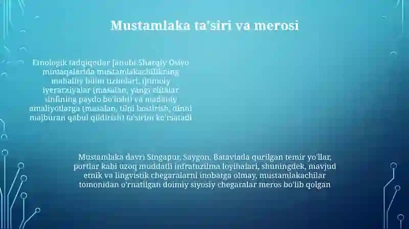 Janubiy sharqiy Osiyo halqlari Etnologiyasi 4