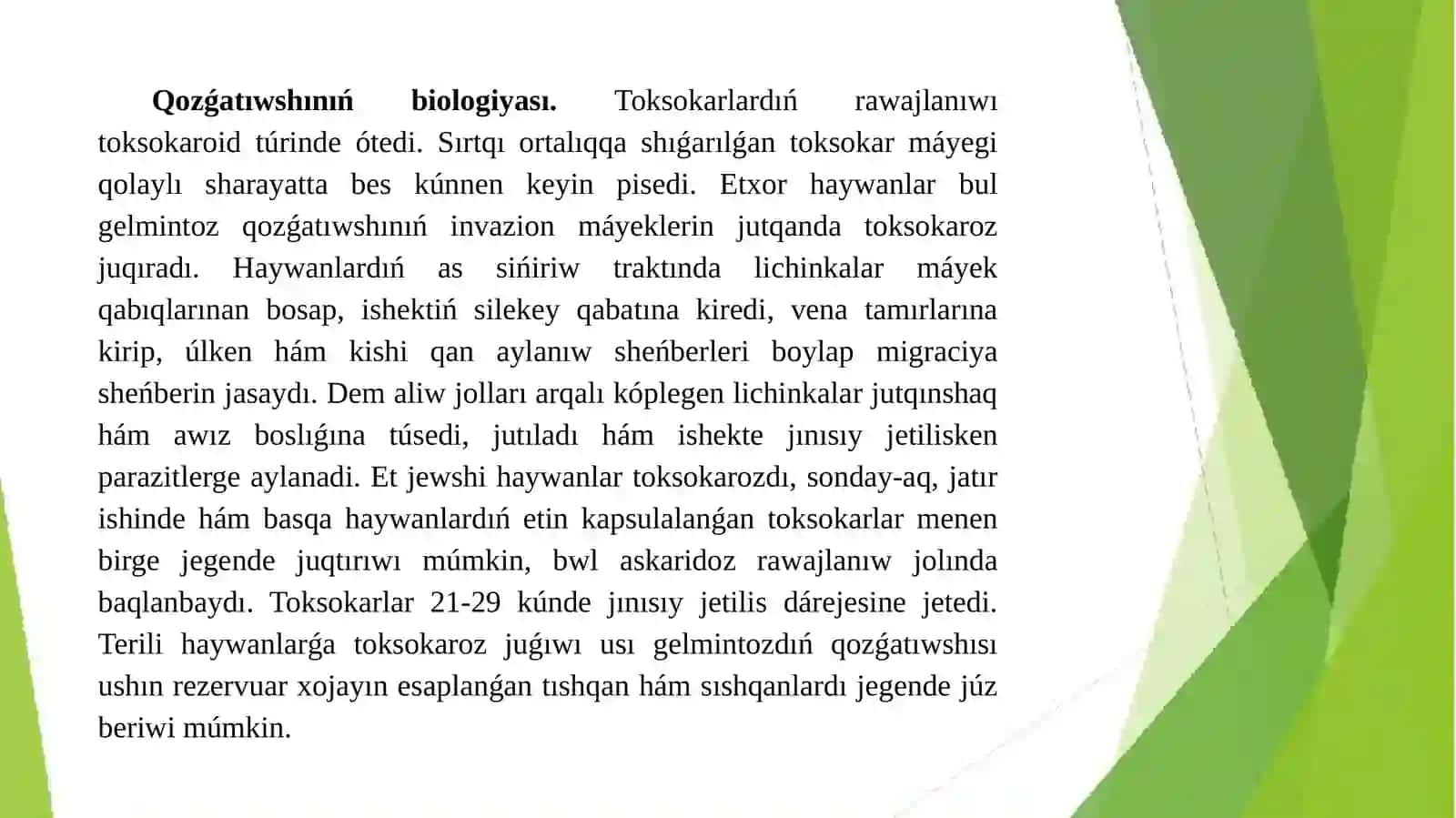 Goshxor haywanlar askaridatozlari 4