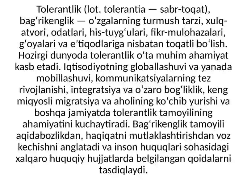 Tolerantlik Tushunchasi 4