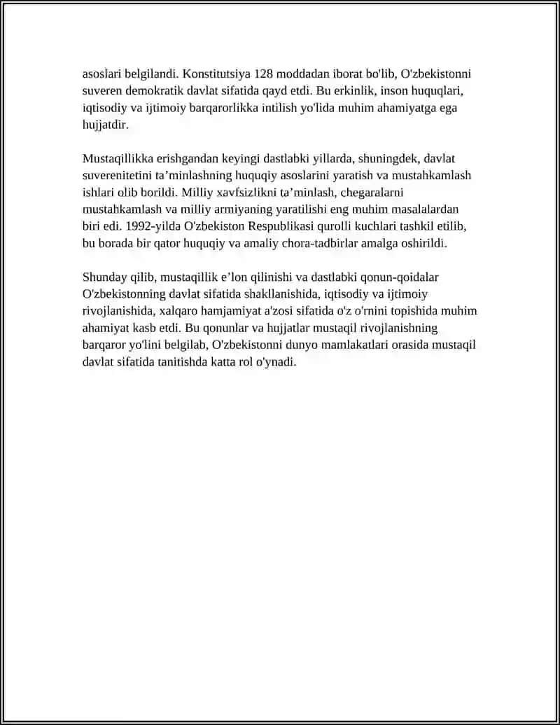 O'ZBEKISTON MUSTAQILIK YILARIDA 4