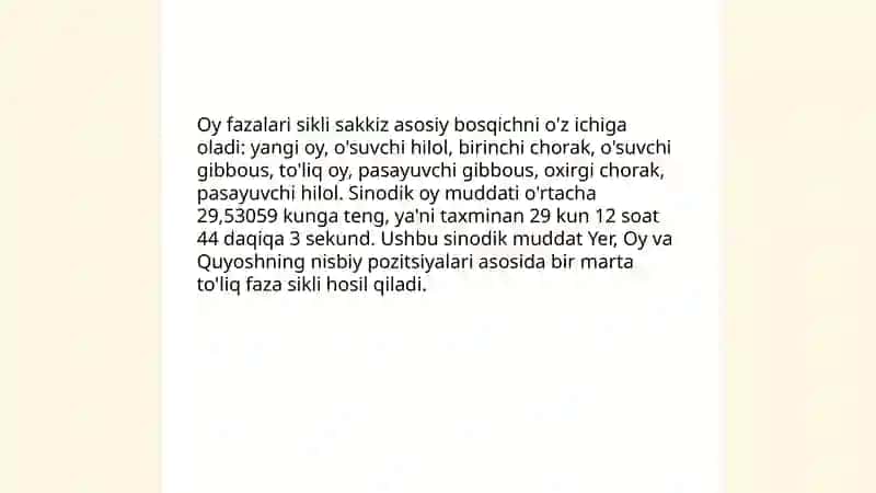 Oy fazalari 4