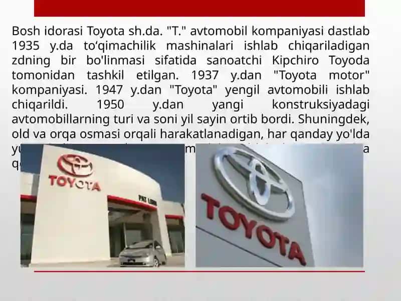 Toyota Motor Corporation 4