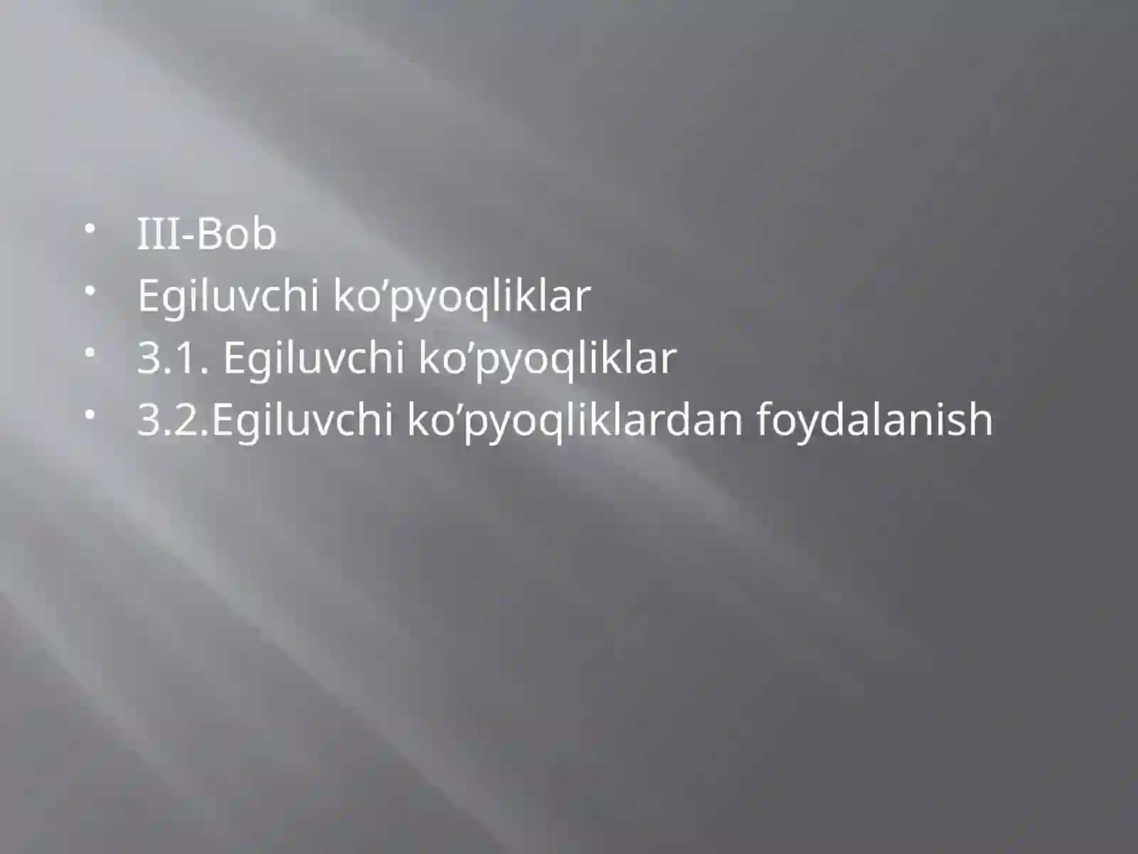 Egiluvchi ko’pyoqlar 4