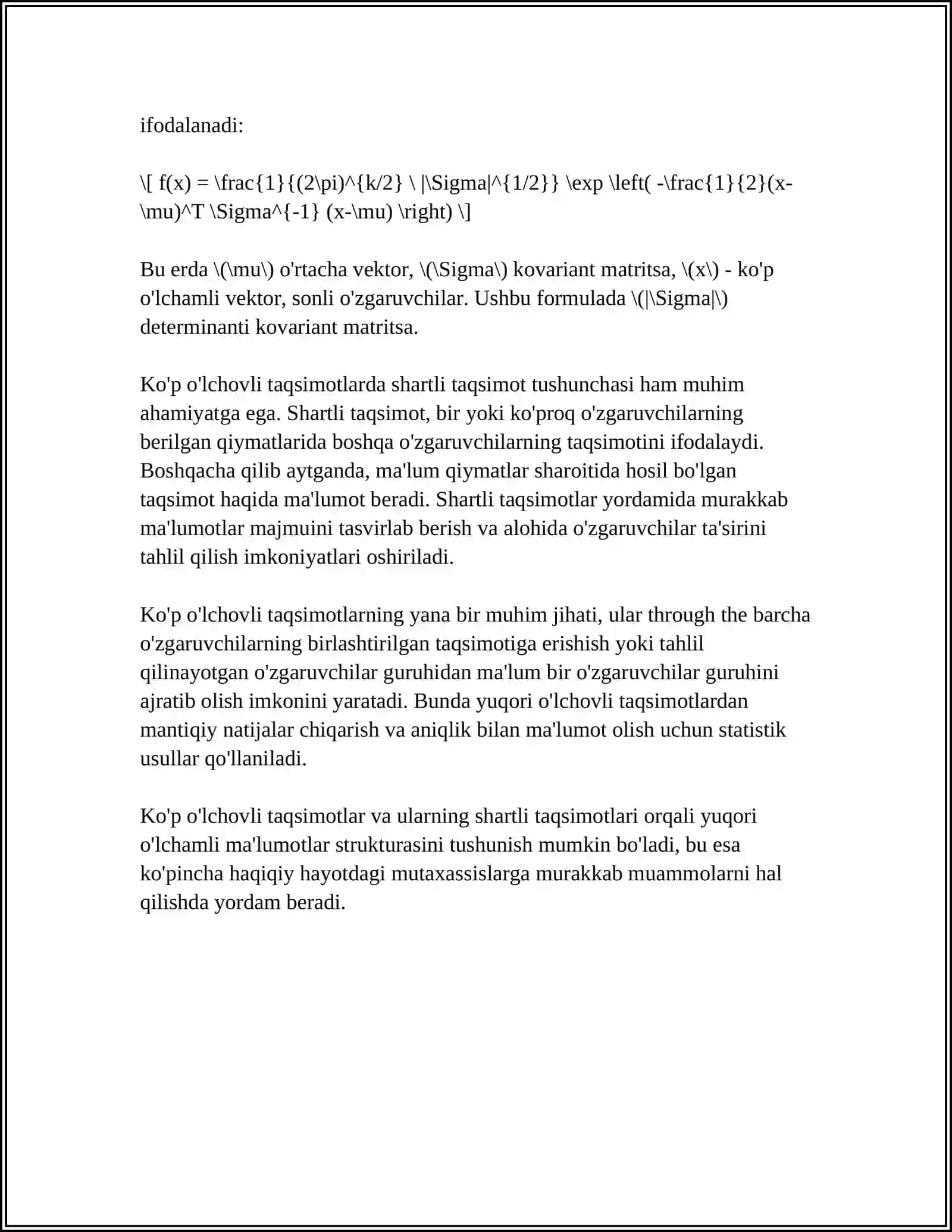 KO’P O’LCHOVLI TAQSIMOT.SHARTLI TAQSIMOT 4