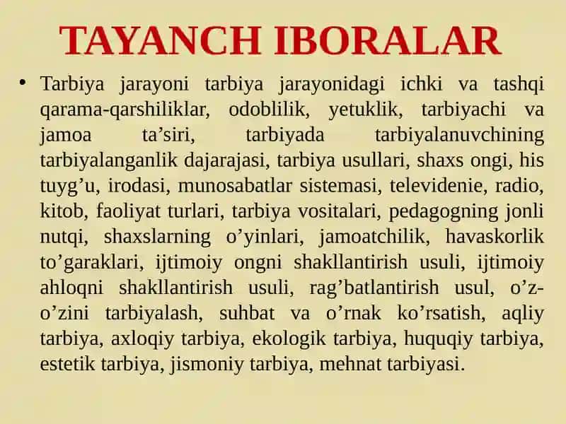 TARBIYA METODLARI VA FORMALARI 4