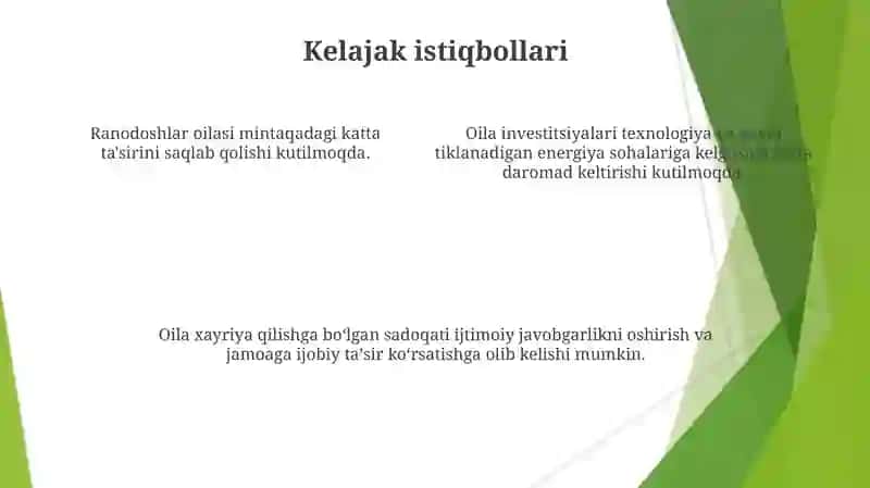 Ranodoshlar oilasi 4