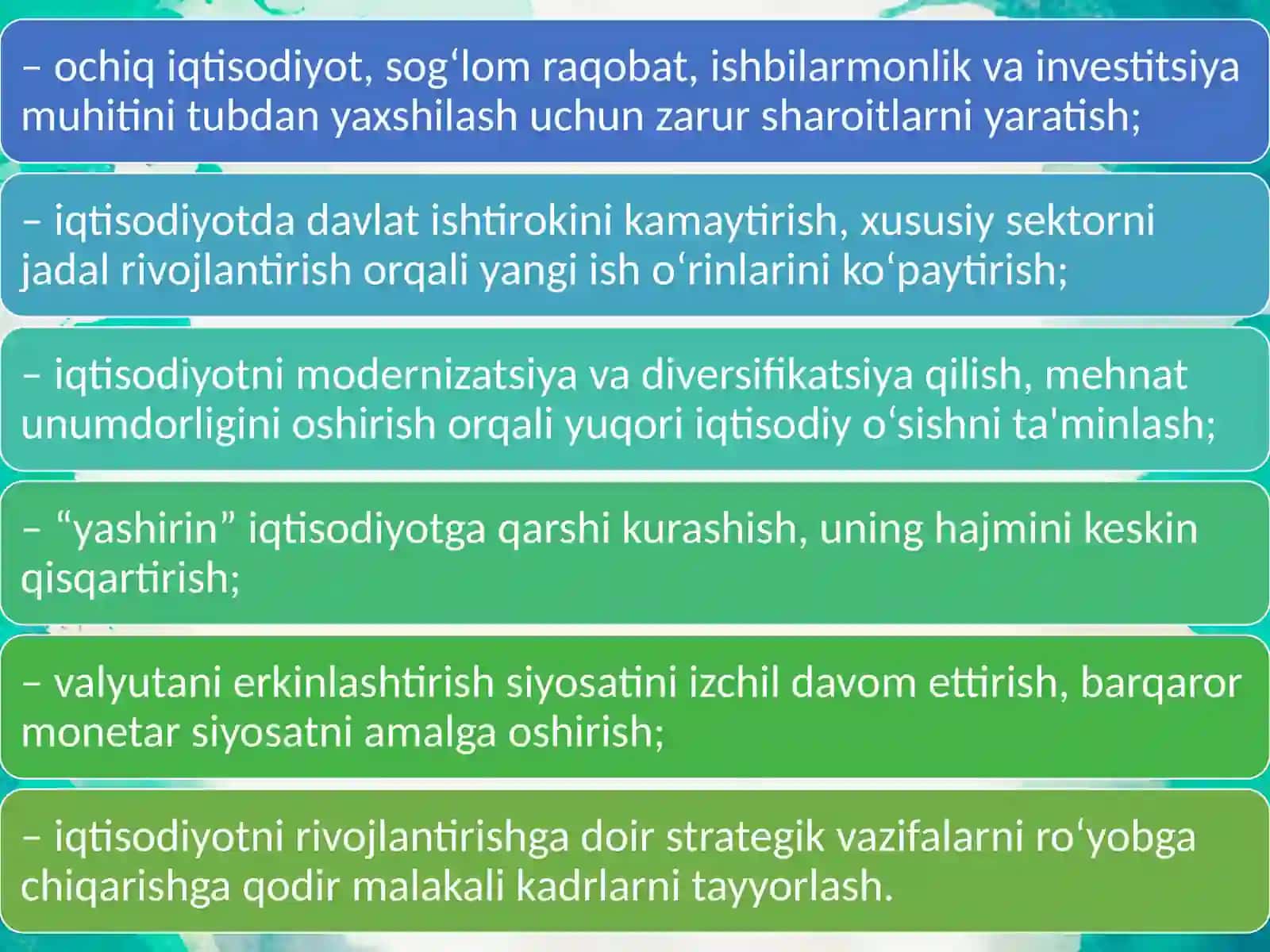 Byudjet-soliq siyosatining asosiy yo‘nalishlari. Davlat moliyasi Fanidan 4