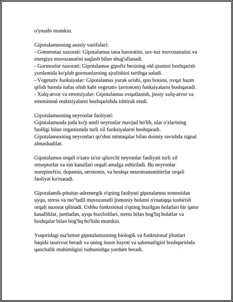 GIPOTALOMUS VA GIPOFIZ TIZIMI 4