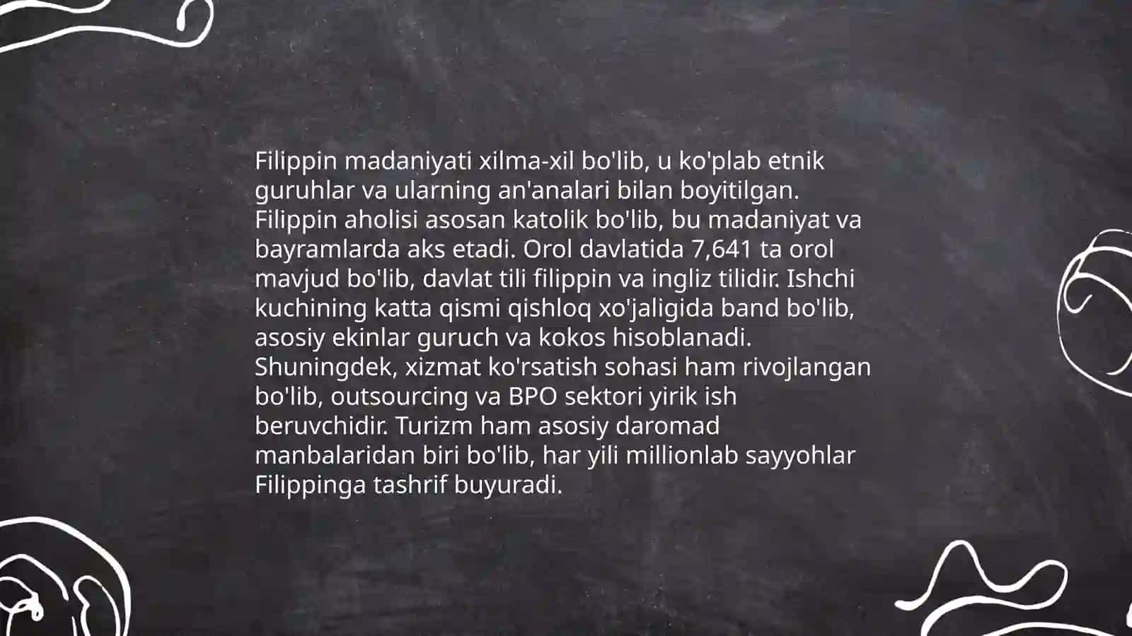 Filippin davlati kasb antropologiyasi 4