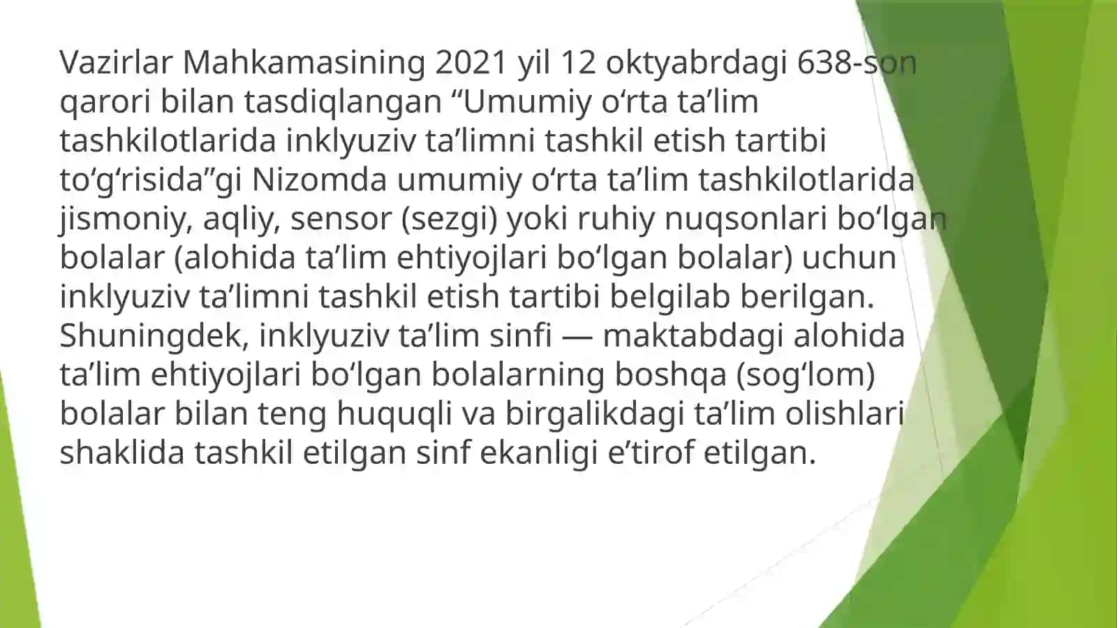 Inklyuziv ta’lim. Gospital pedagogika 4