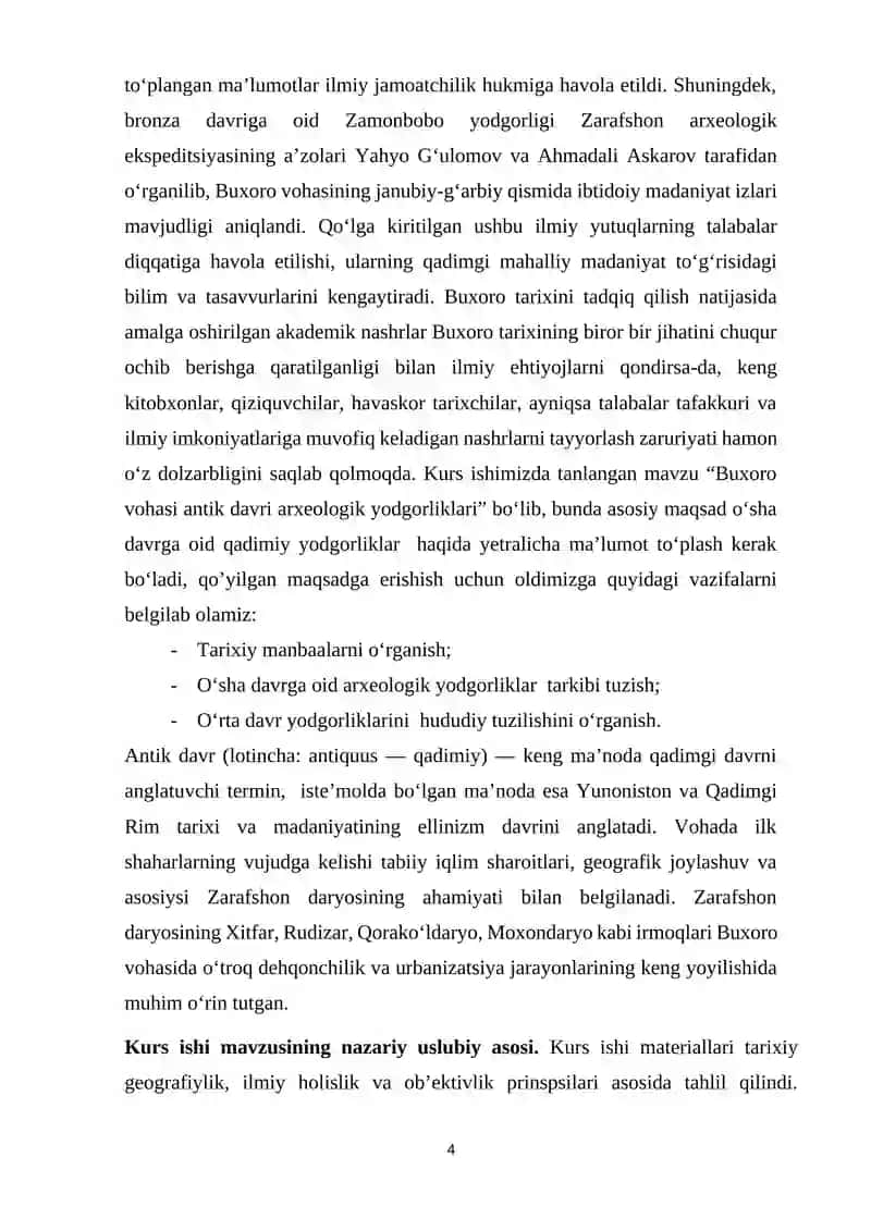 Buxoro vohasi antik davri arxeologik yodgorliklari 4