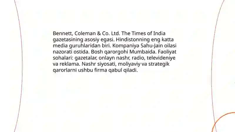 "The Times of India" gazetasi haqida 4