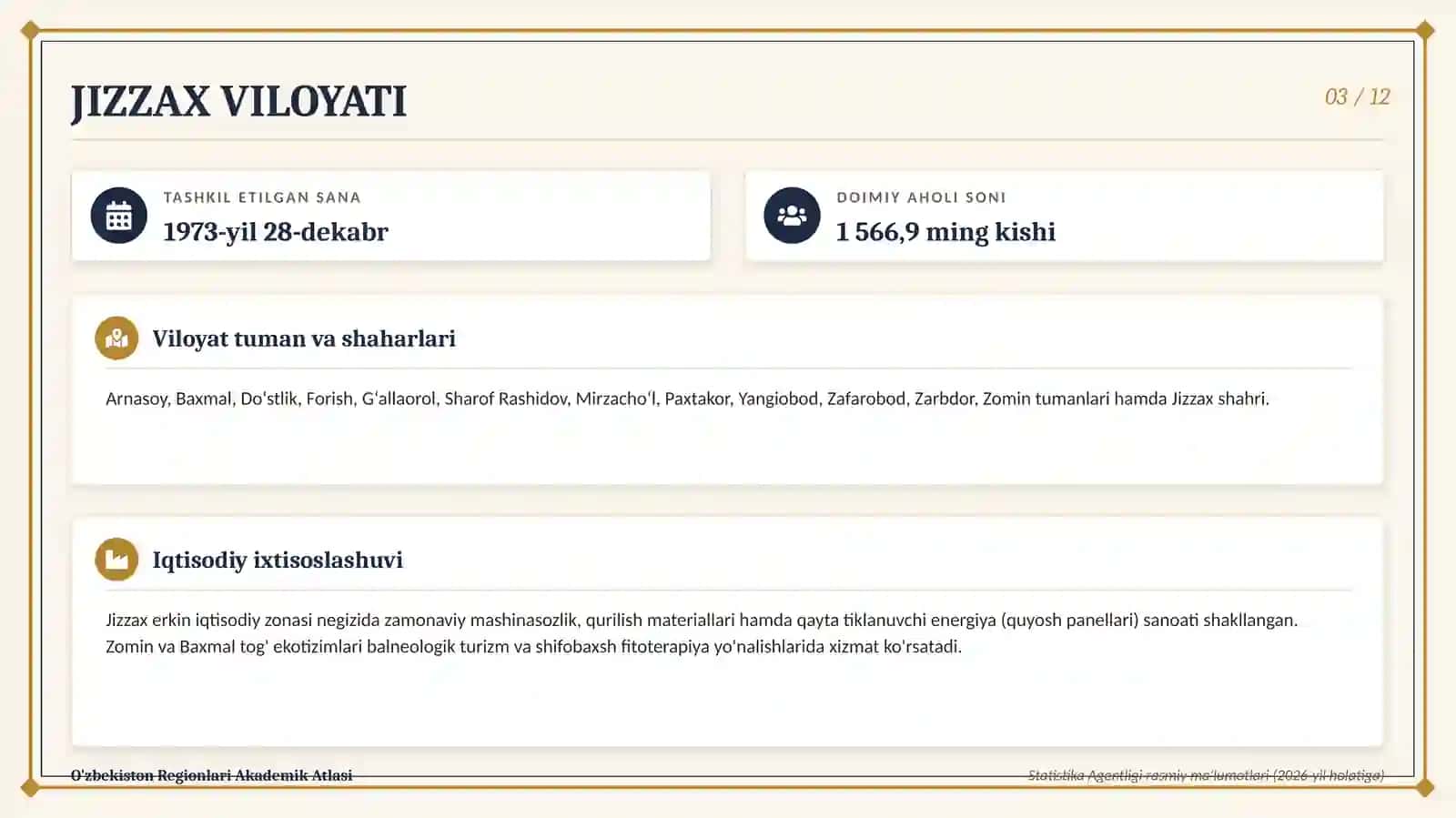oʻzbekston viloyati haqida umumiy malumot 4