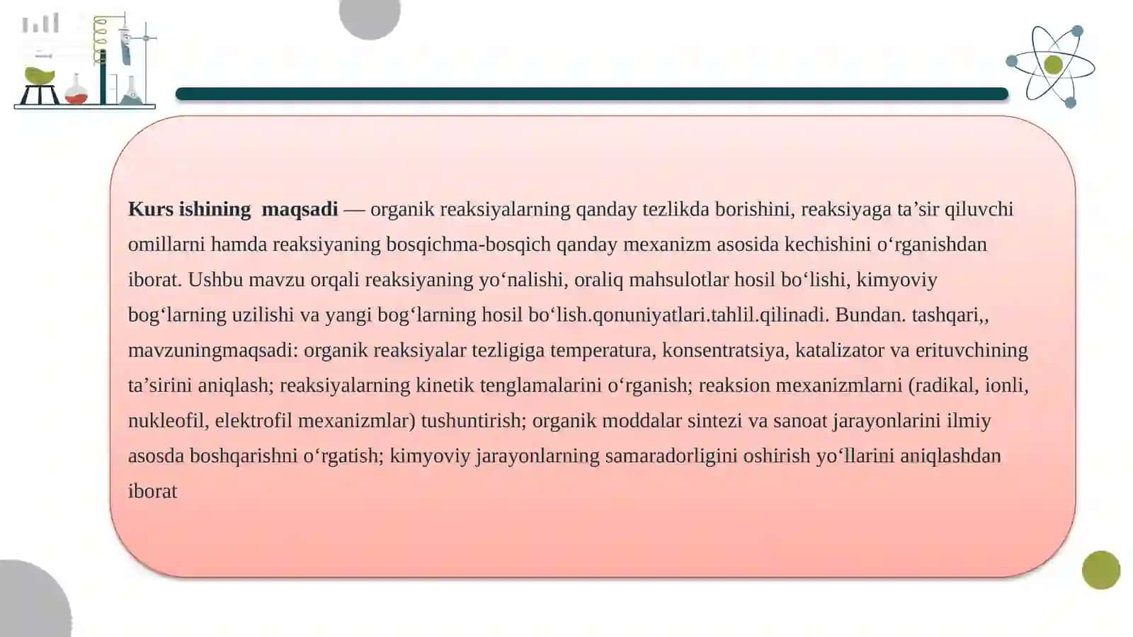 Organik reaksiyakinetikasivamexanizmi 4