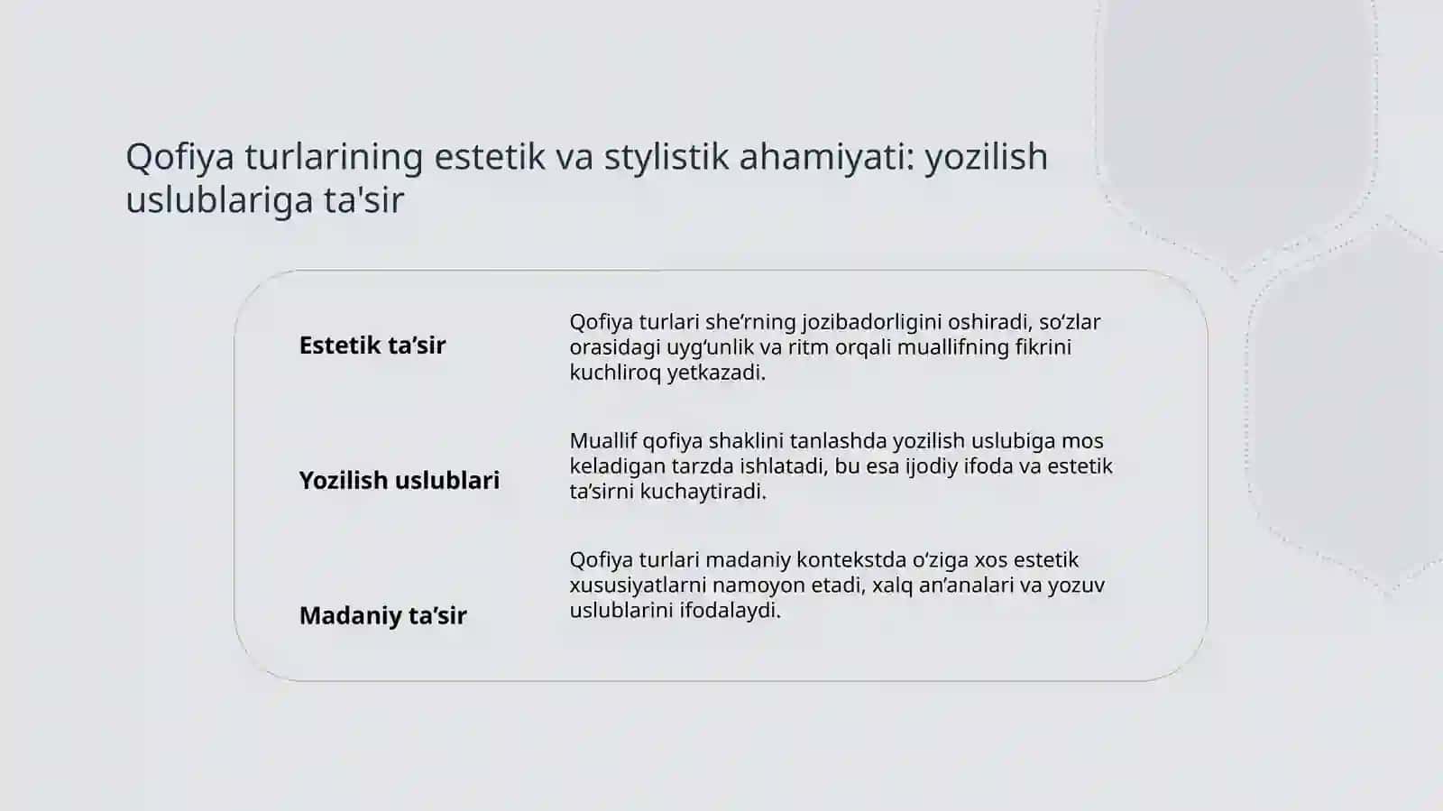 Mumtoz adabiyotda qofiya turlariga namunalar topish 4