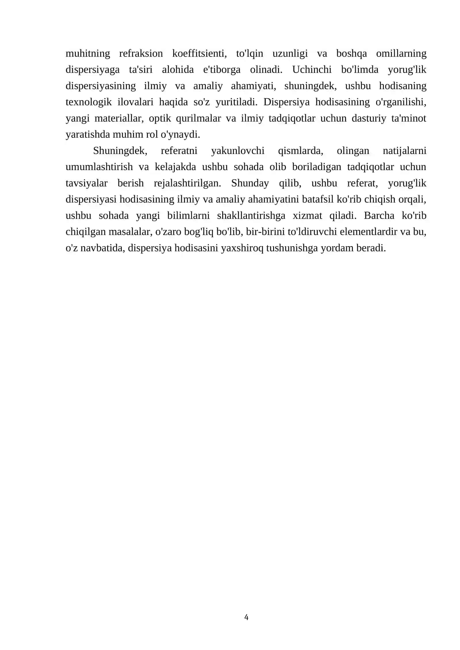 Yorugʻlikning dispersiya hodisasi 4