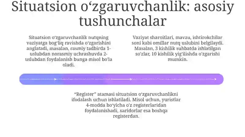 Stratifikatsion va vaziyatli variativlik 4