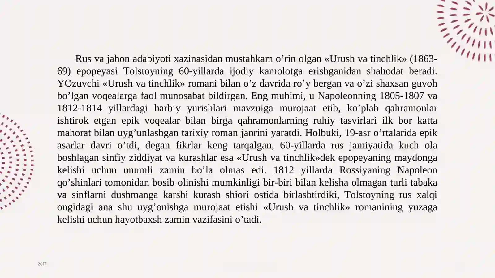 N. Tolstoy asarlarida pedagogik ģoyalar tahlili 4
