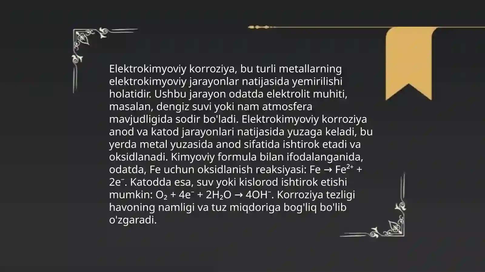 Metallarning korroziyaga uchrashi 4
