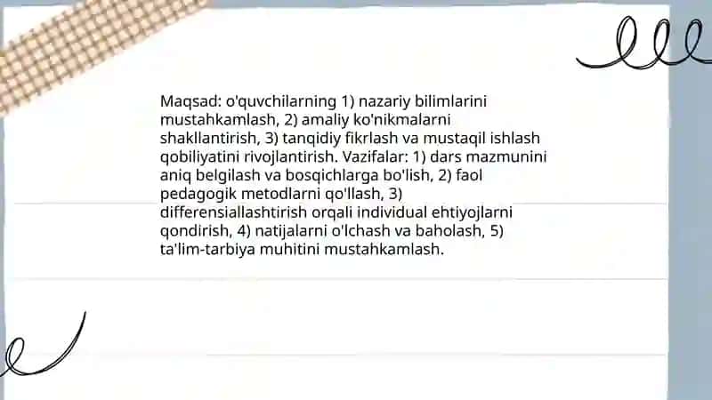 Taʼlim tashkil etish turlari va shakllari 4