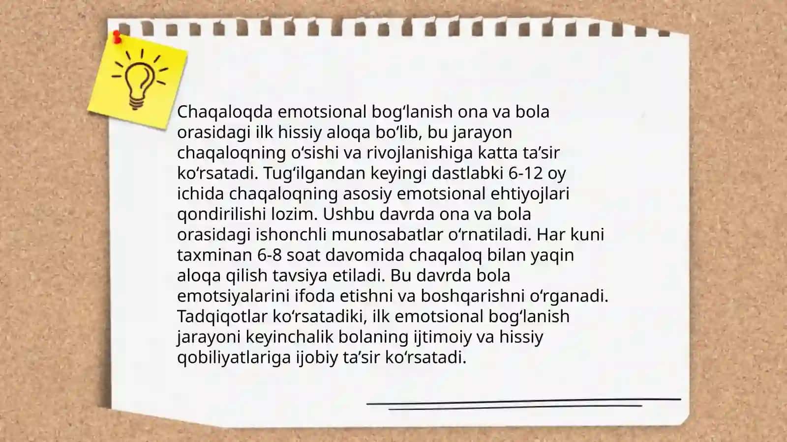 Chaqaloq davri psixik xususiyatlari 4
