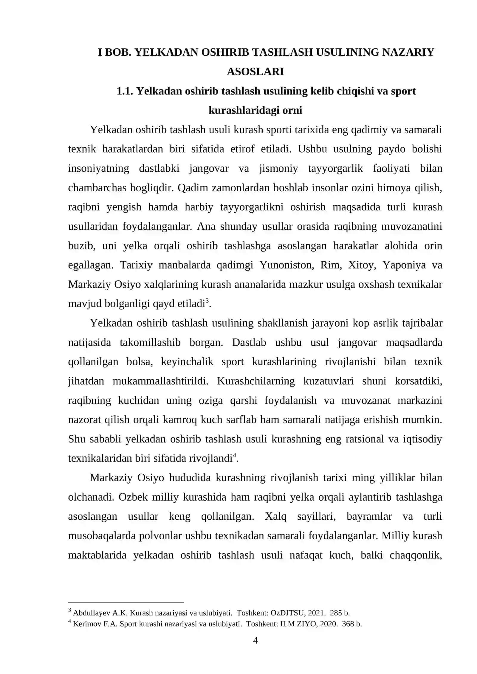 YELKADAN OSHIRIB TASHLASH USULIDA RAQIBNI ALDAMCHI HARAKATLAR YORDAMIDA BAJARISH 4