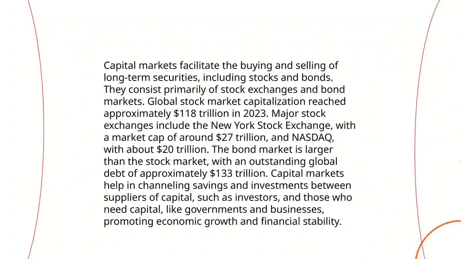 Structure of financial systems: financial markets, securities 4
