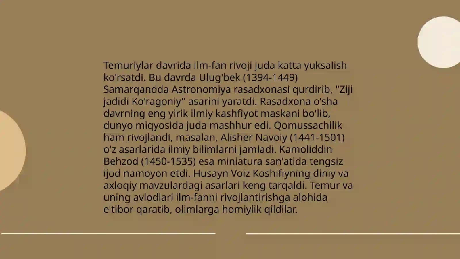 Amir Temur va Temuriylar davri madaniyati va san’ati 4