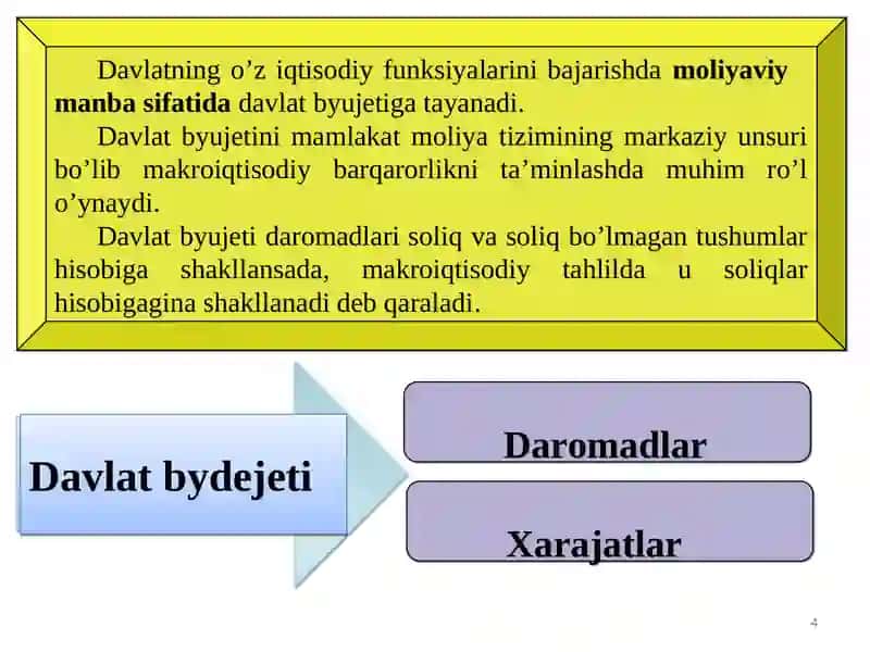 Davlat budjetinin mohiyati va funksiyalari 4