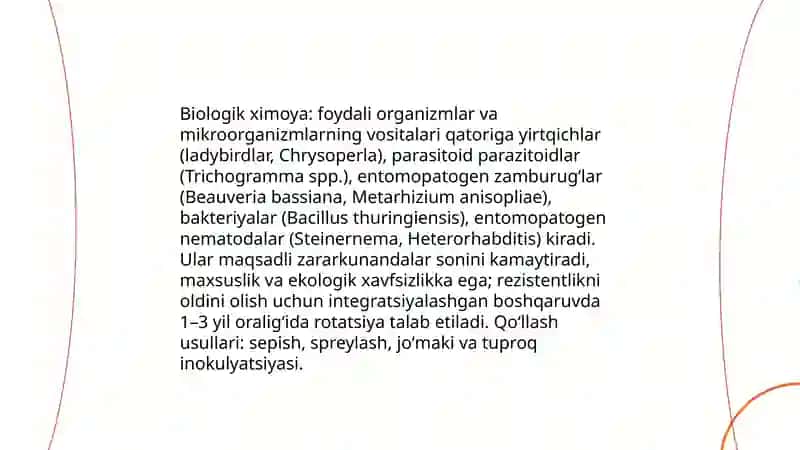 F.F.V. ximoya qilish usullari va vositalari, va xususiyatlari 4