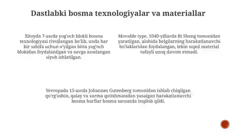 Insoniyat hayotidagi ilk bosma nashrlar 4