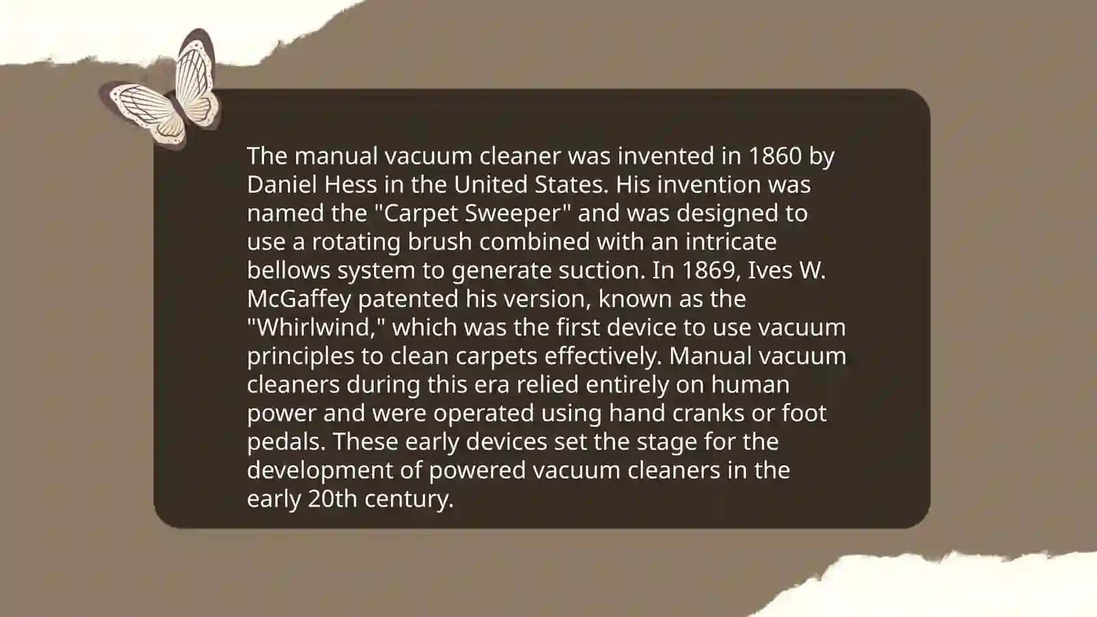 The Invention and Development of the Vacuum Cleaner 4