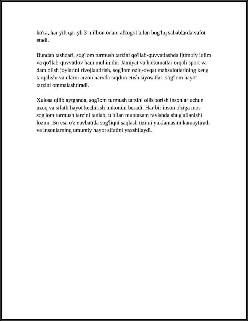INSON SALOMATLIGINING ASOSIY OMILLARI 4