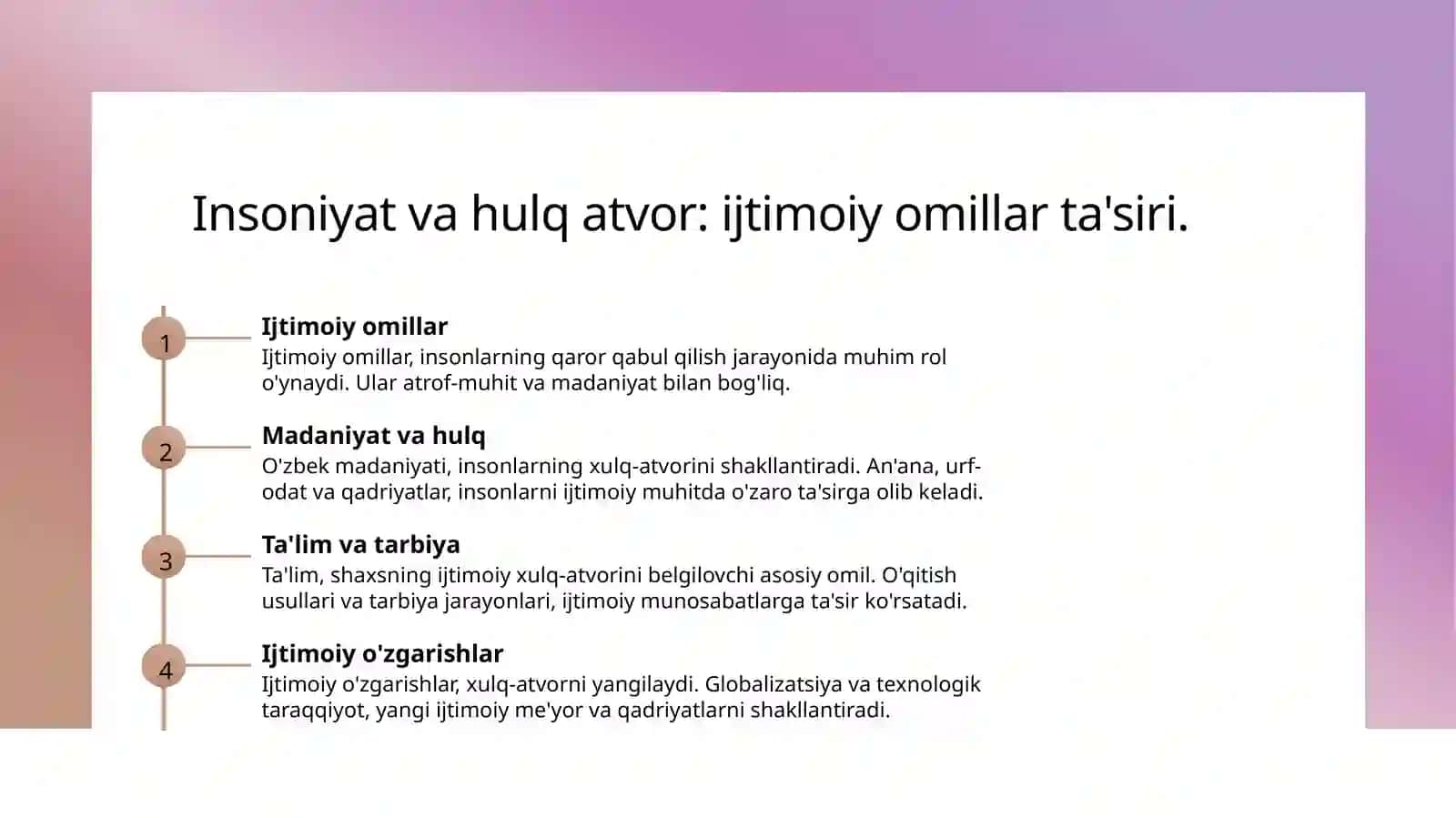 Xulq atvor psihalogiyasi 4