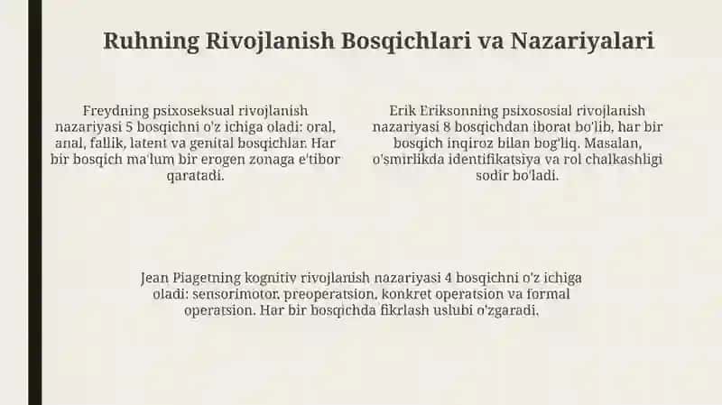 Psixikavauning taraqqiyoti 4