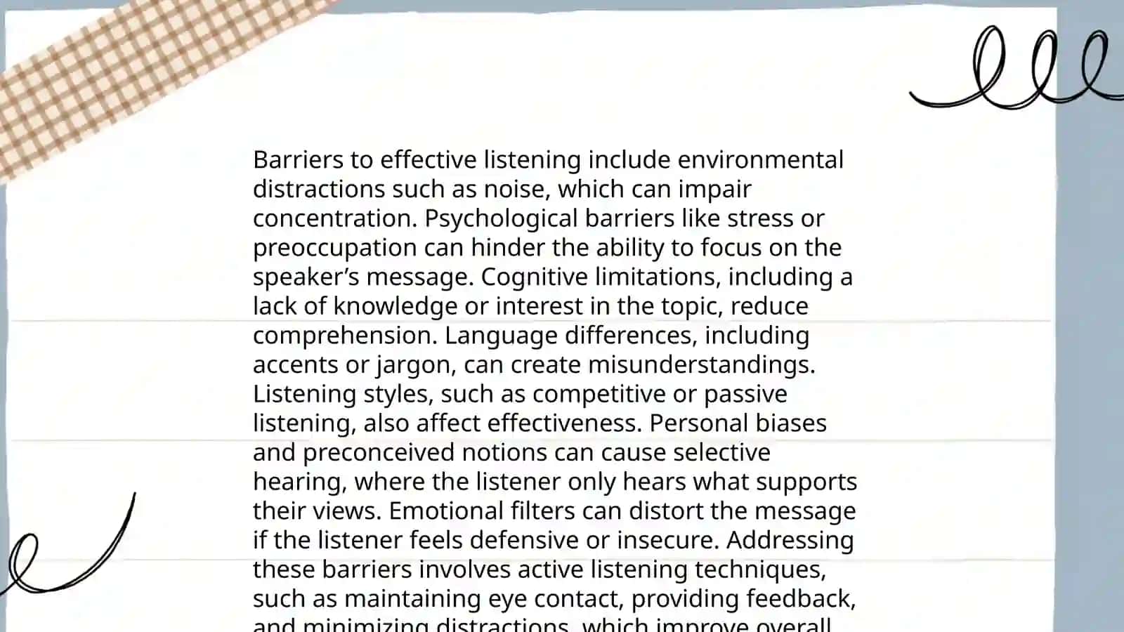 Assessment of listening 4