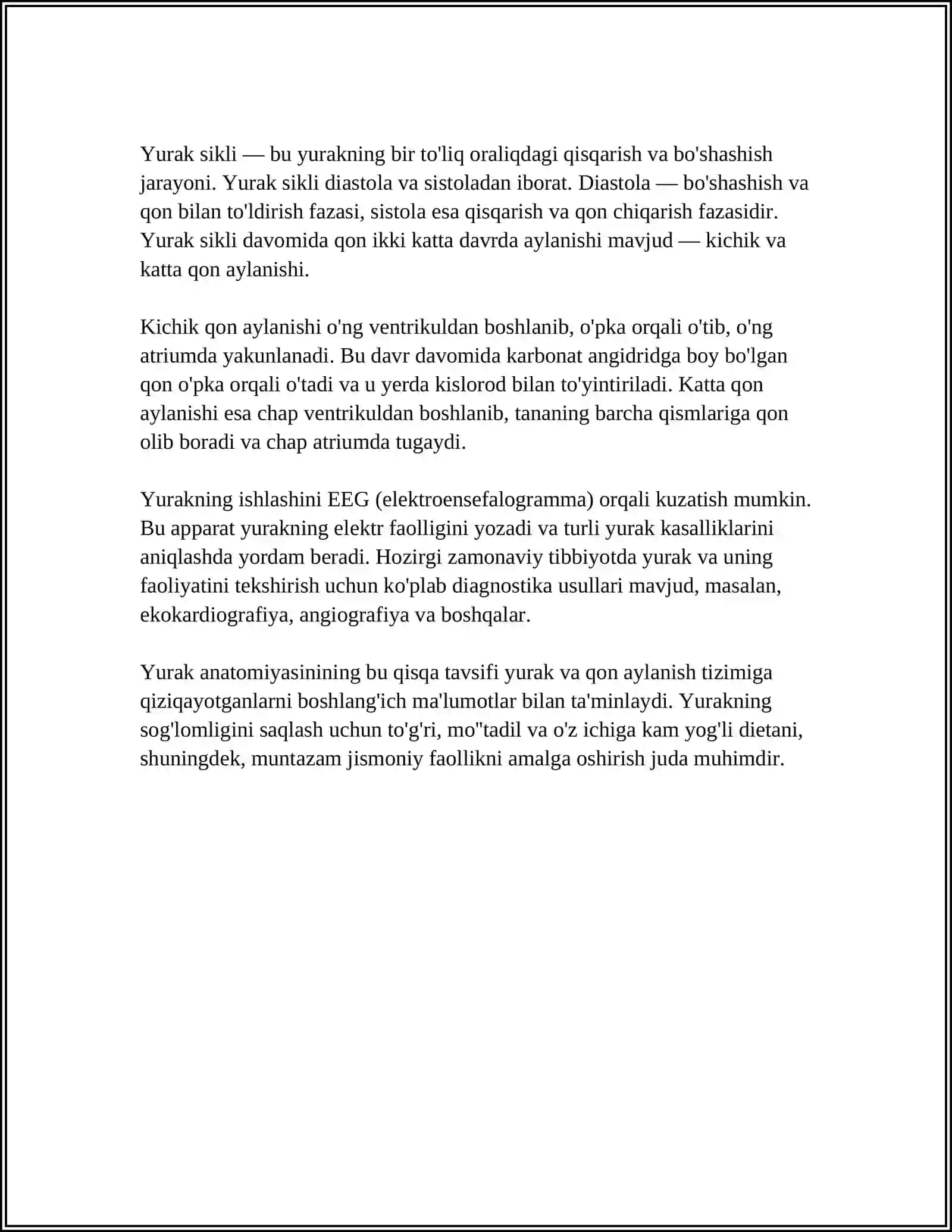 ODAM ANATOMIYASI FIZIOLOGIYASI YURAK 4