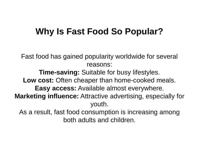 The impact of fast food on health 4