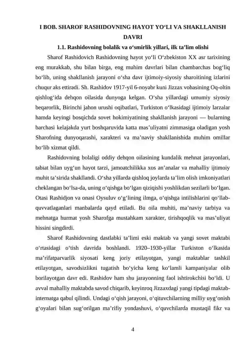 DAVLAT ARBOBI SH. R. RASHIDOVNING HAYOTI VA FAOLIYATI 4