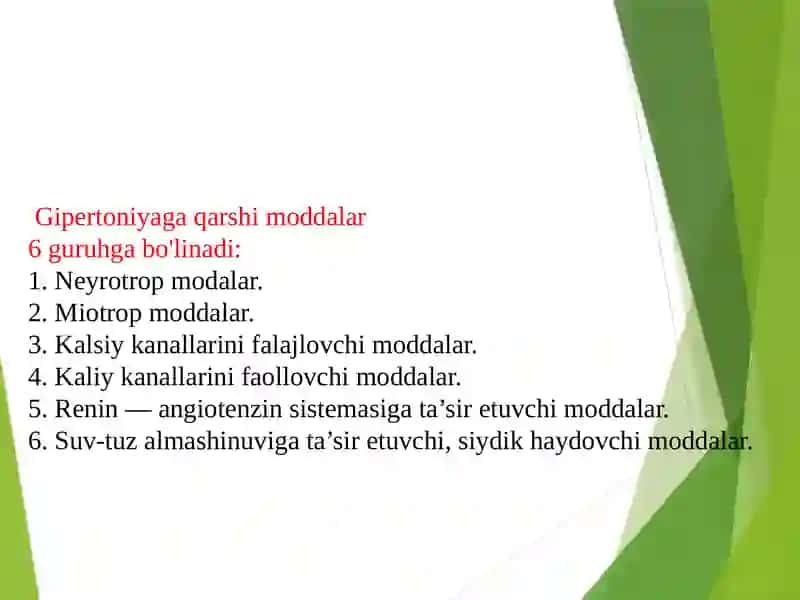 Gipertonik kriizda ishlatiladigan dorivostilari 4