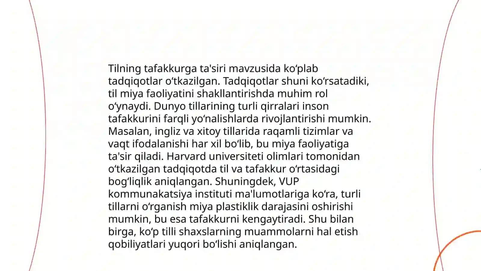 Til va tafakkur munosabati 4