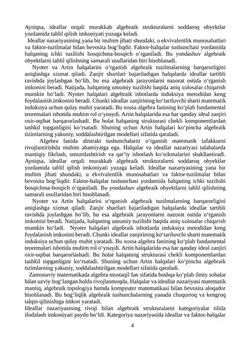Halqa va ideal tushunchasi 4